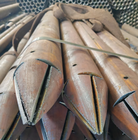 丽水出尖打孔加工无缝注浆钢花管注浆管厂家